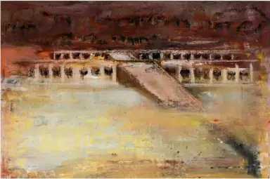 Tal der Könige - Eine ausdrucksstarke Acrylmalerei.