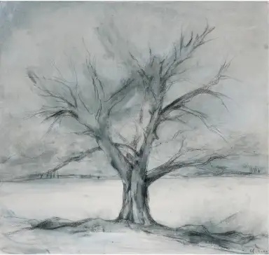 A detailed painting of a thing.