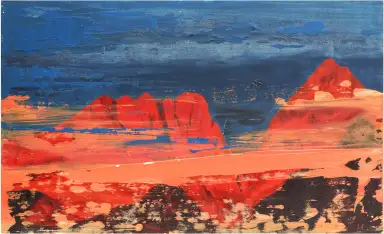 Eiger Nordwand - Eine ausdrucksstarke Acrylmalerei der berühmten Schweizer Bergwand.