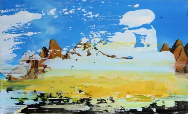 Berge – Süd Amerika - Eine ausdrucksstarke Acrylmalerei südamerikanischer Berglandschaften.