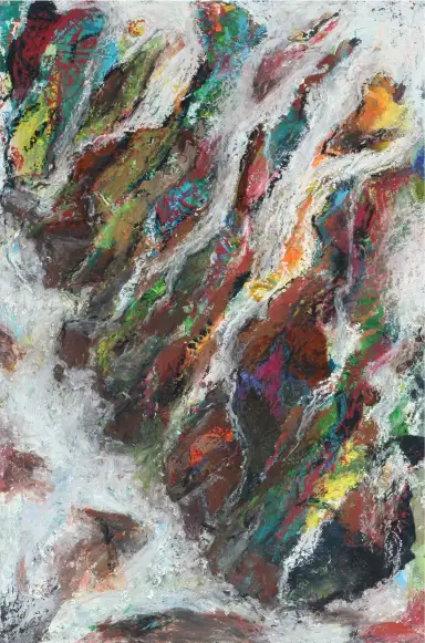 A detailed painting of a thing.