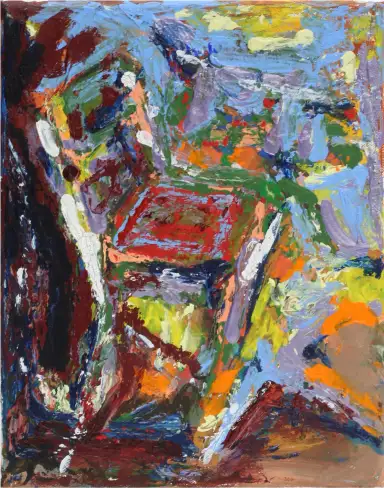 A detailed painting of a thing.