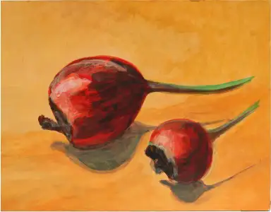 A detailed painting of a thing.