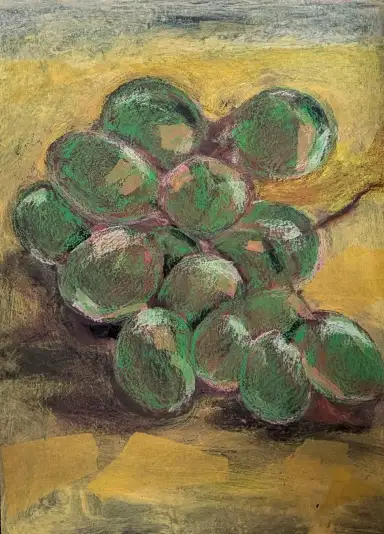 A detailed painting of a thing.